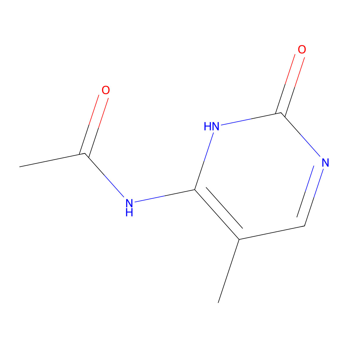 N-(5-Methyl-2-oxo-2,3-dihydropyrimidin-4-yl)acetamide molecular structure, CAS 1619262-48-4