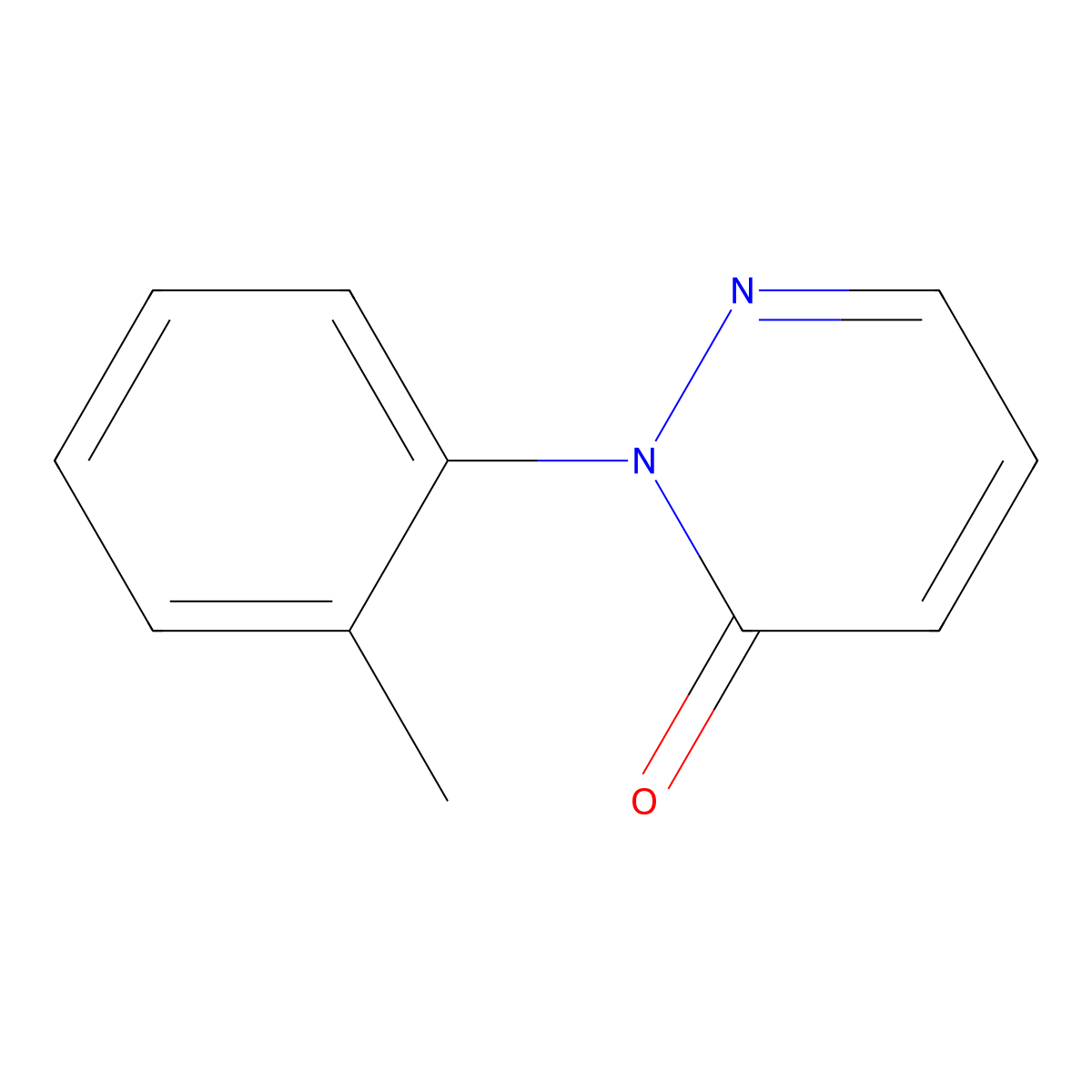 2-(2-Methylphenyl)-2,3-dihydropyridazin-3-one molecular structure, CAS 1619264-58-2