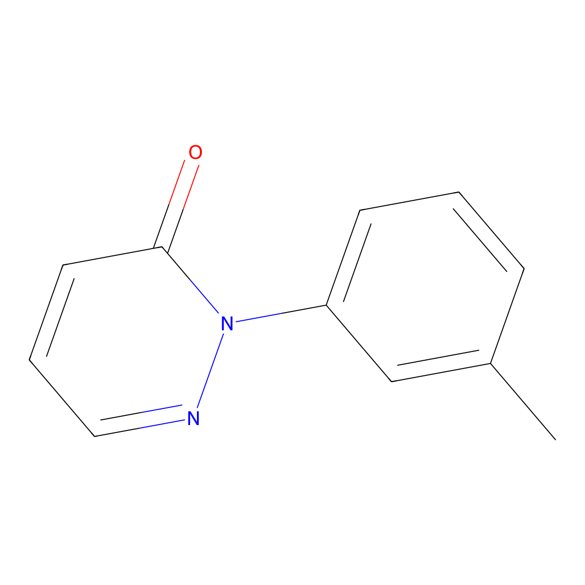2-(3-Methylphenyl)-2,3-dihydropyridazin-3-one molecular structure, CAS 1619264-59-3