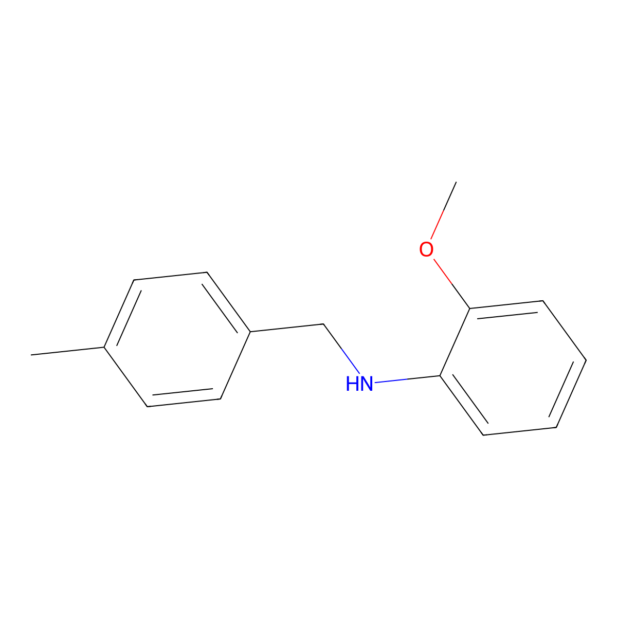 N-(2-Methoxyphenyl)-4-methylbenzenemethanamine molecular structure, CAS 161944-76-9