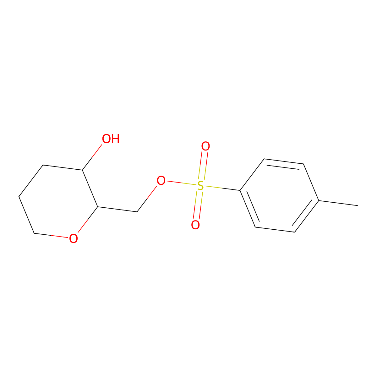 [(2R,3S)-3-hydroxyoxan-2-yl]methyl 4-methylbenzene-1-sulfonate molecular structure, CAS 161946-35-6