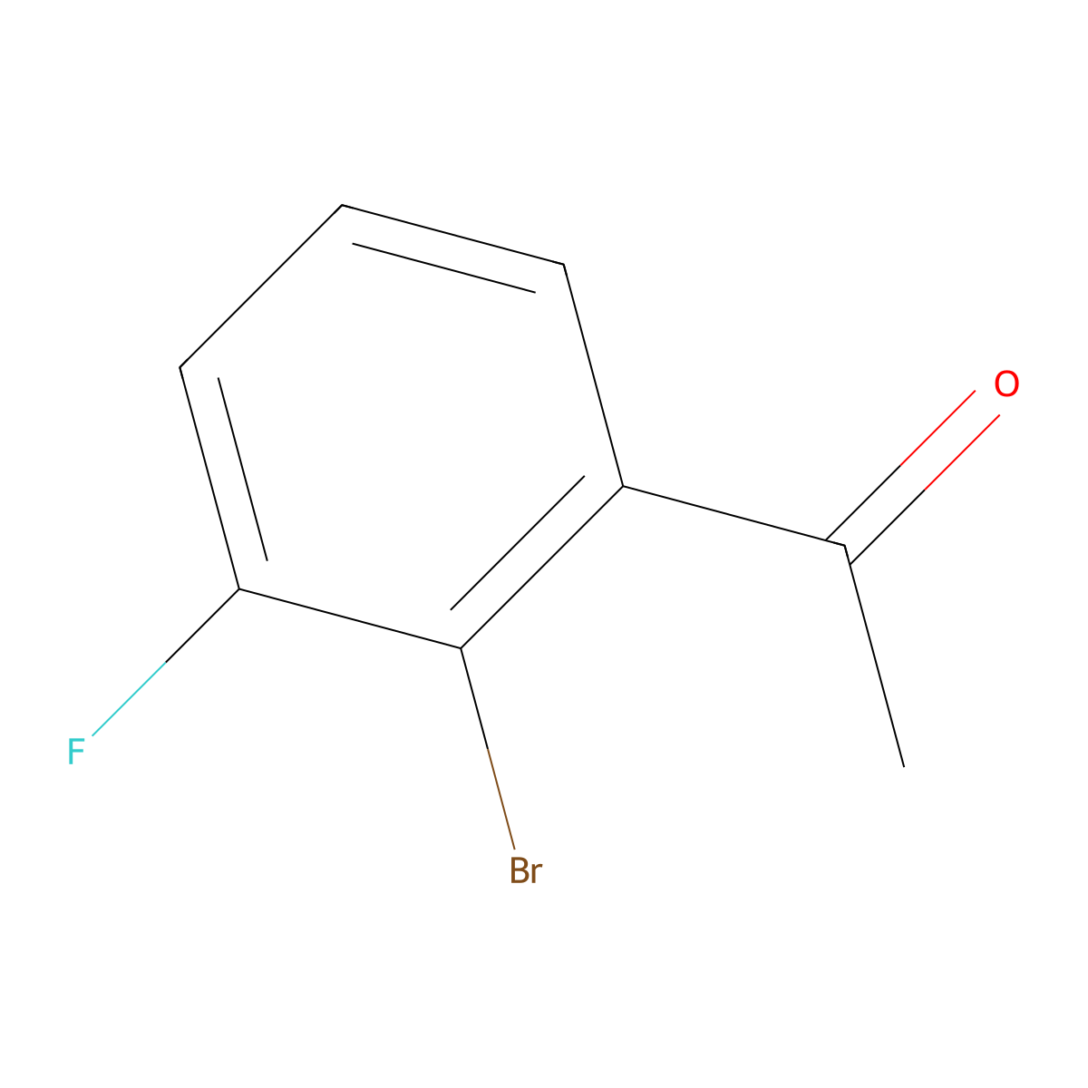 1-(2-Bromo-3-fluorophenyl)ethanone molecular structure, CAS 161957-58-0