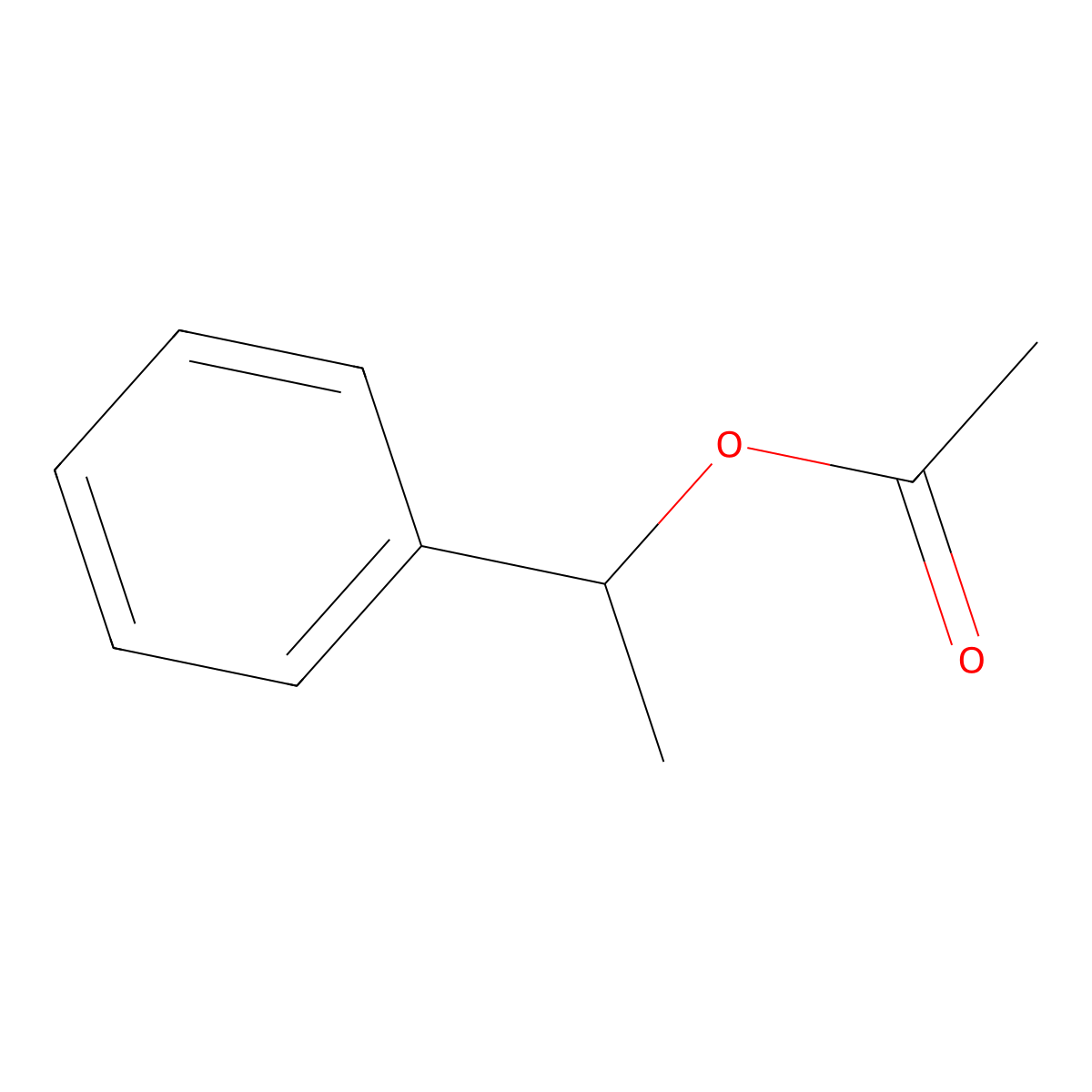 (1S)-1-Phenylethyl Acetate molecular structure, CAS 16197-93-6