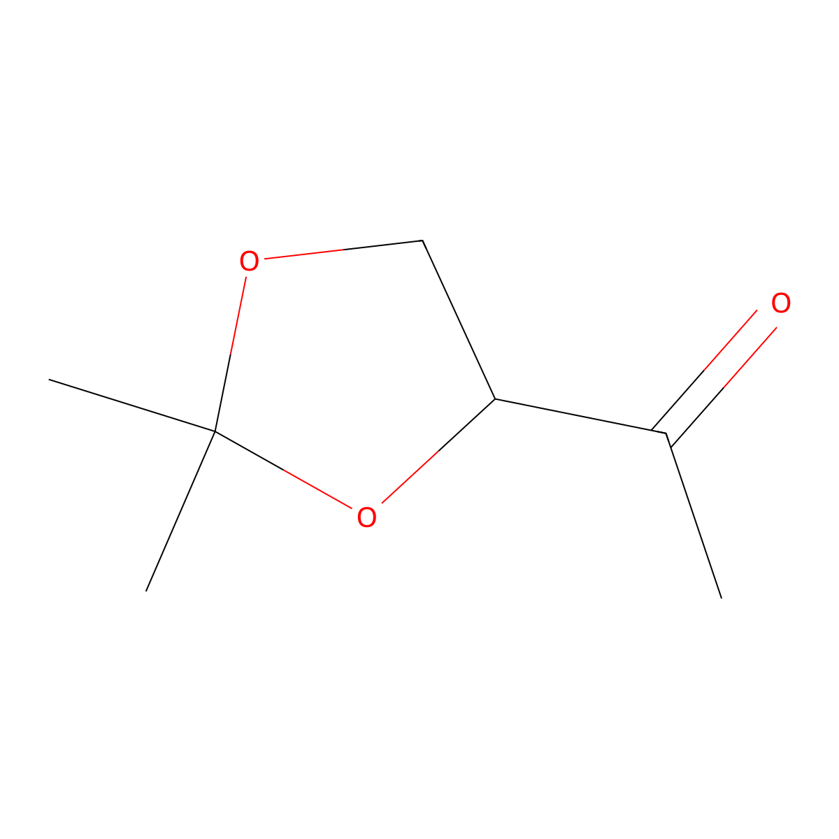 1-(2,2-Dimethyl-1,3-dioxolan-4-yl)ethanone molecular structure, CAS 161972-09-4