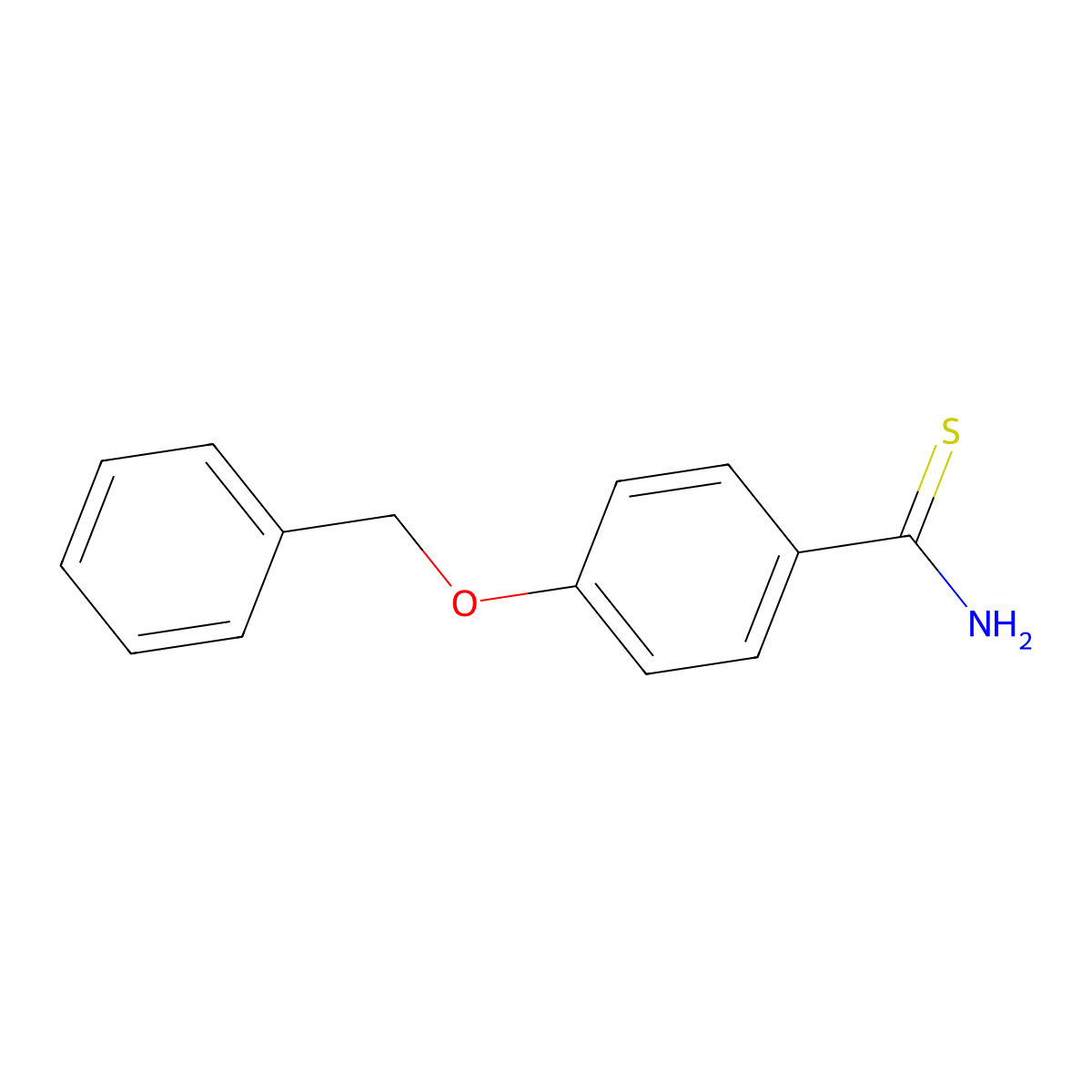 4-Benzyloxy-thiobenzamide molecular structure, CAS 161975-22-0