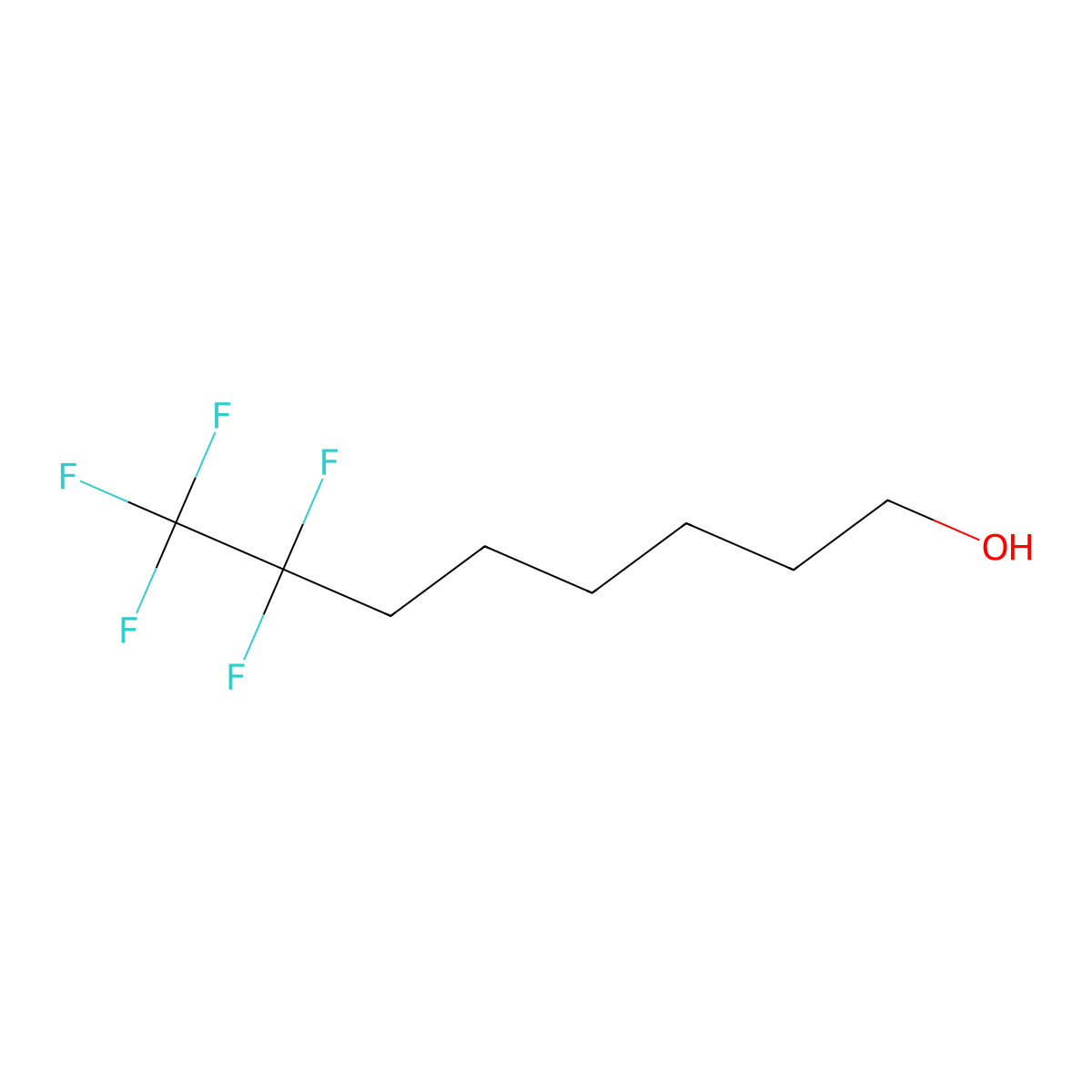 7,7,8,8,8-Pentafluorooctan-1-ol molecular structure, CAS 161981-34-6