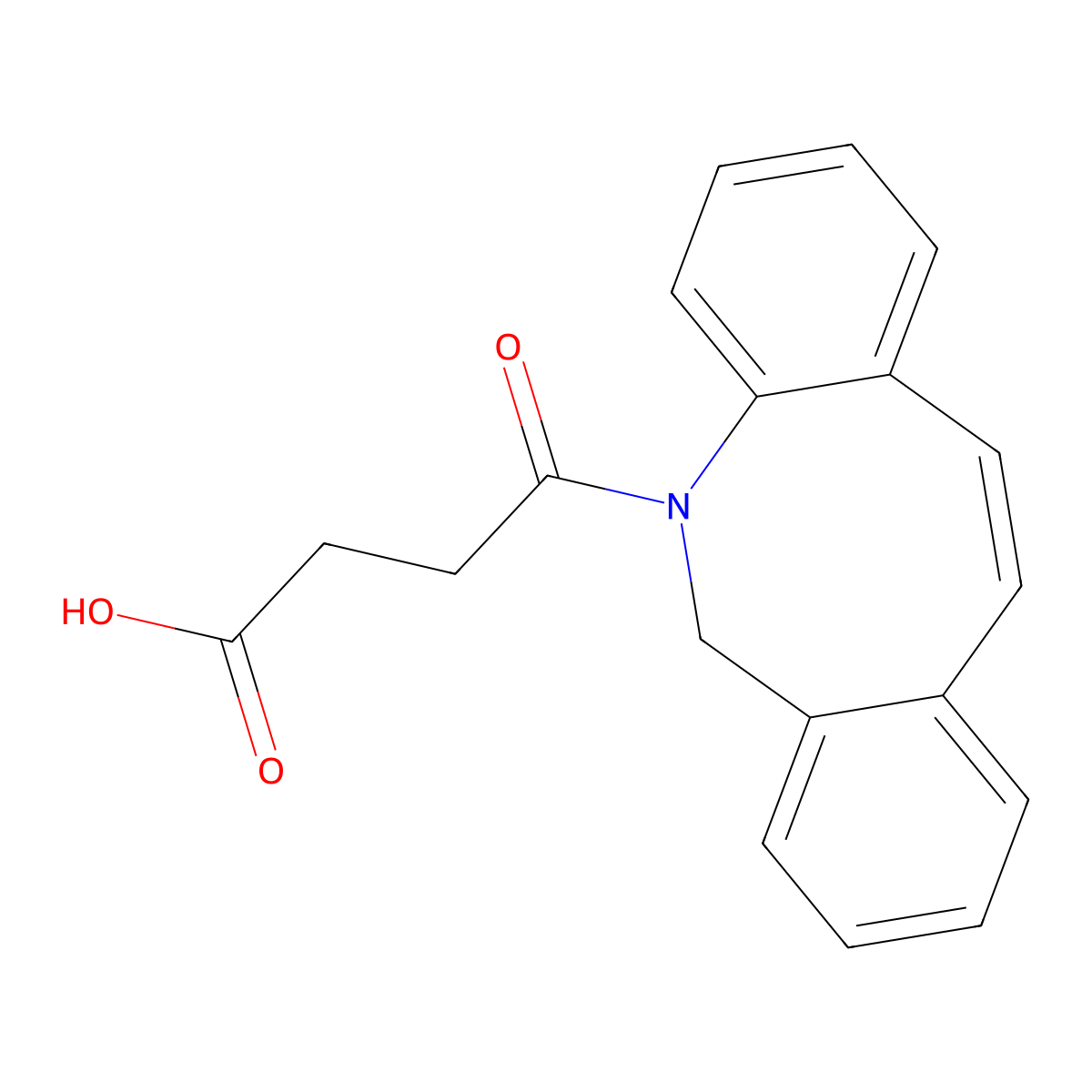 4-(dibenzo[b,f]azocin-5(6H)-yl)-4-oxobutanoic acid molecular structure, CAS 1619908-20-1