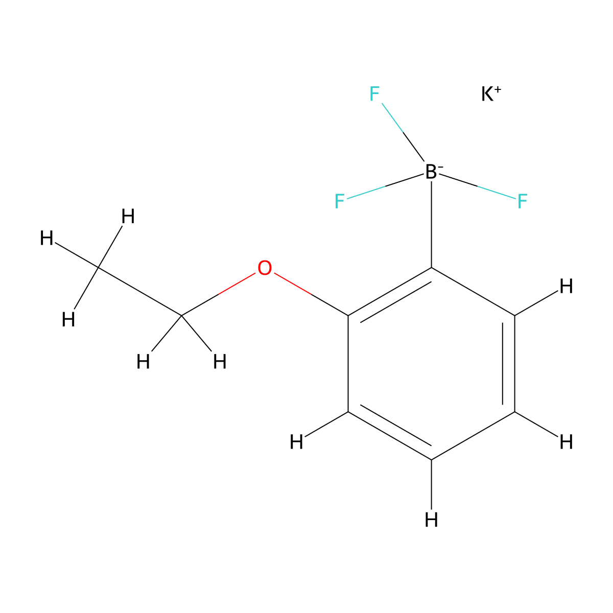 Potassium (2-ethoxyphenyl)trifluoroboranuide molecular structure, CAS 1619923-10-2