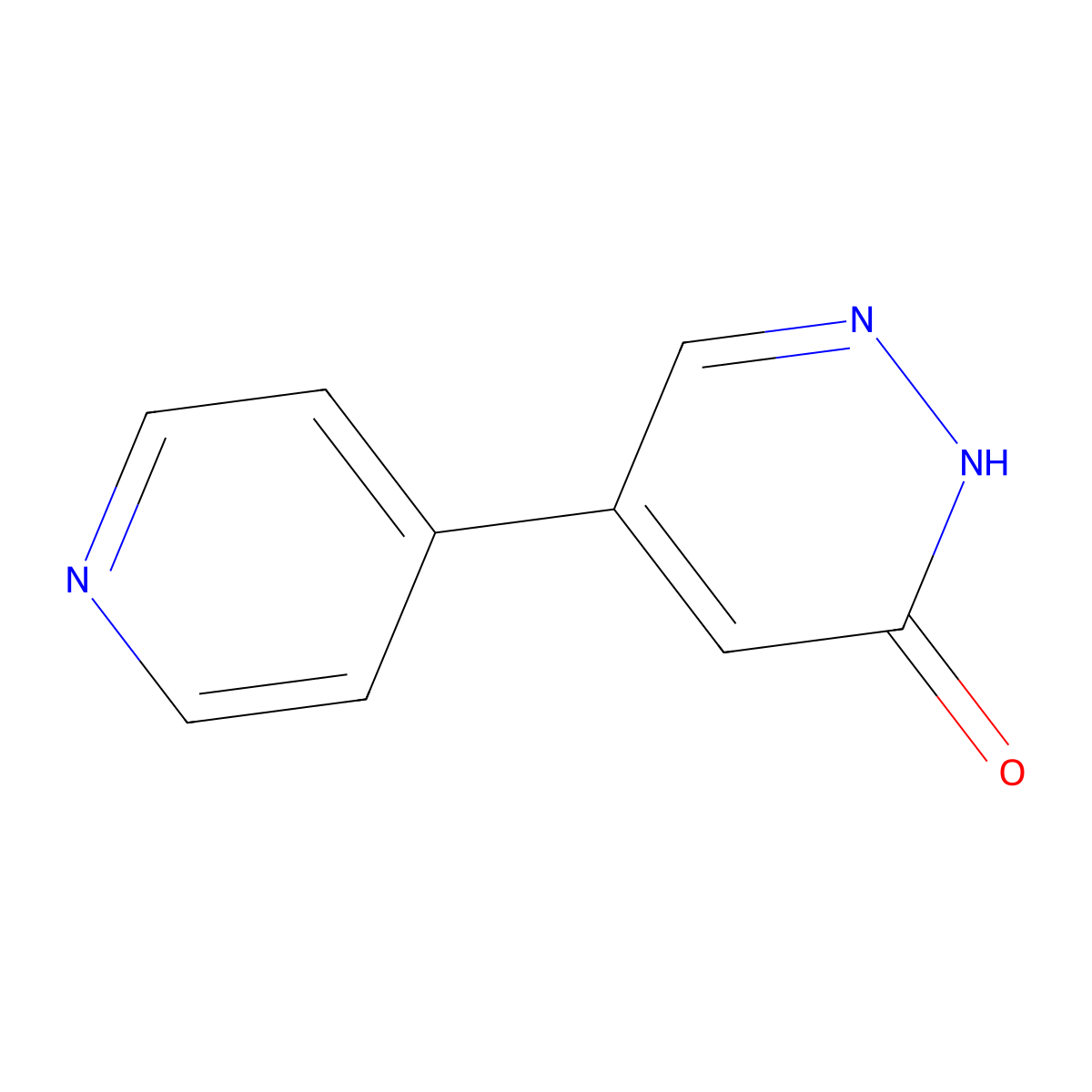 5-(Pyridin-4-yl)-2,3-dihydropyridazin-3-one molecular structure, CAS 1619991-84-2