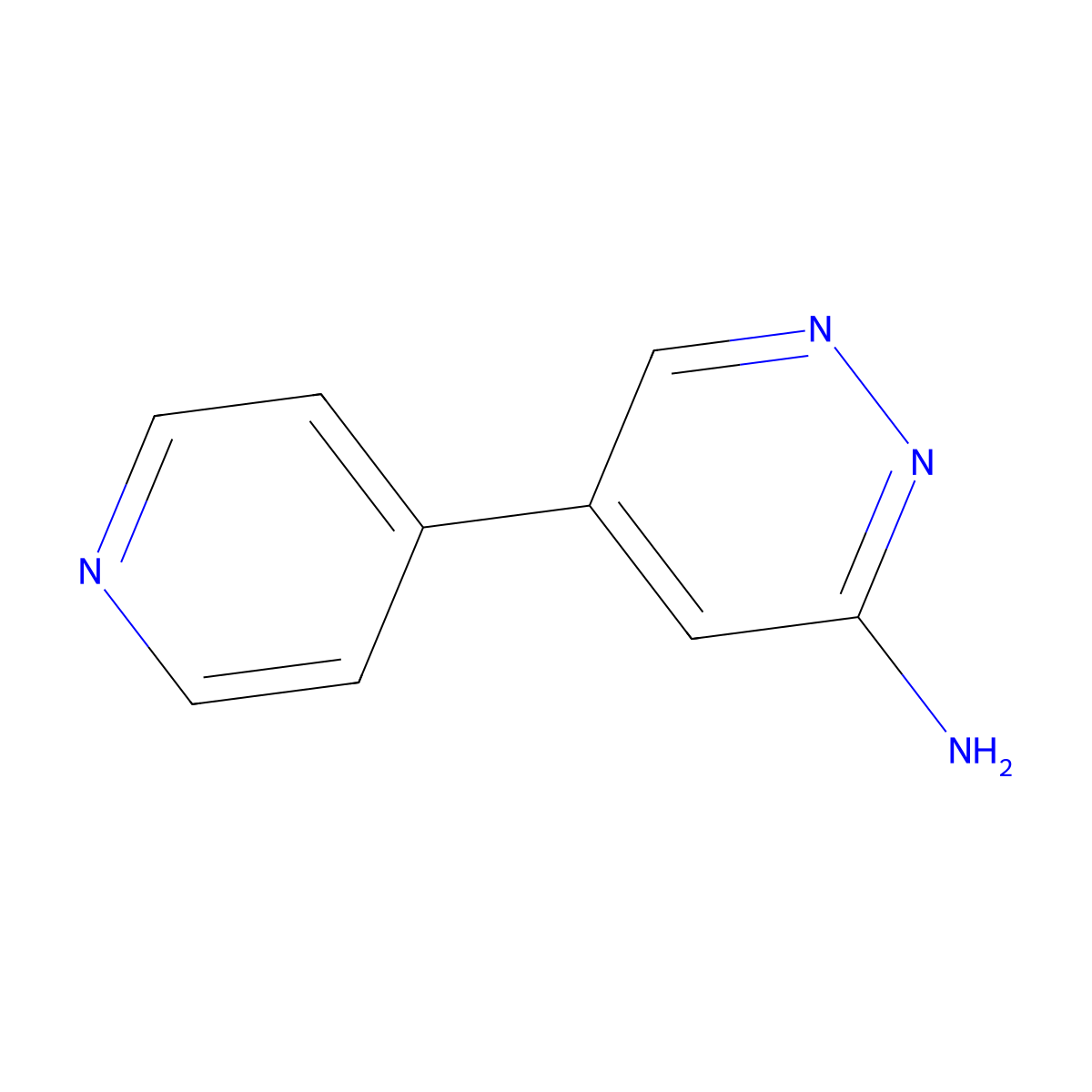 5-(4-pyridinyl)-3-Pyridazinamine molecular structure, CAS 1619991-86-4