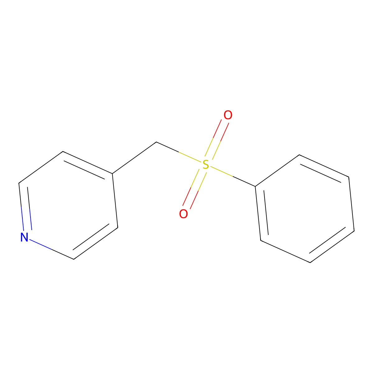 Phenyl 4-pyridylmethyl sulfone molecular structure, CAS 1620-52-6
