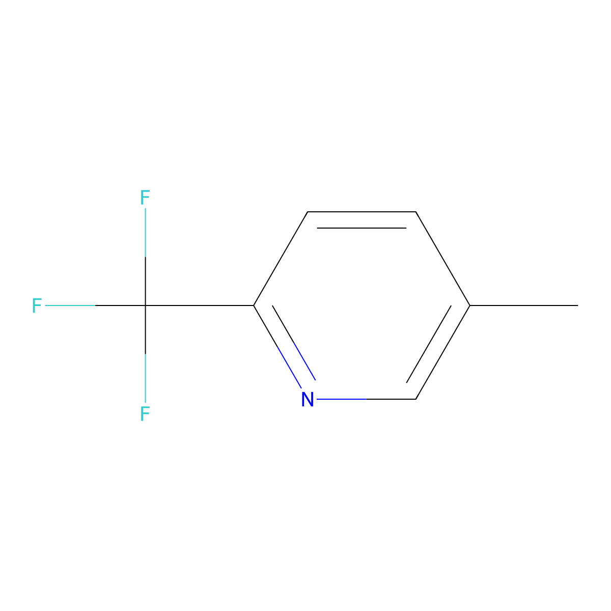 5-Methyl-2-(trifluoromethyl)pyridine molecular structure, CAS 1620-71-9