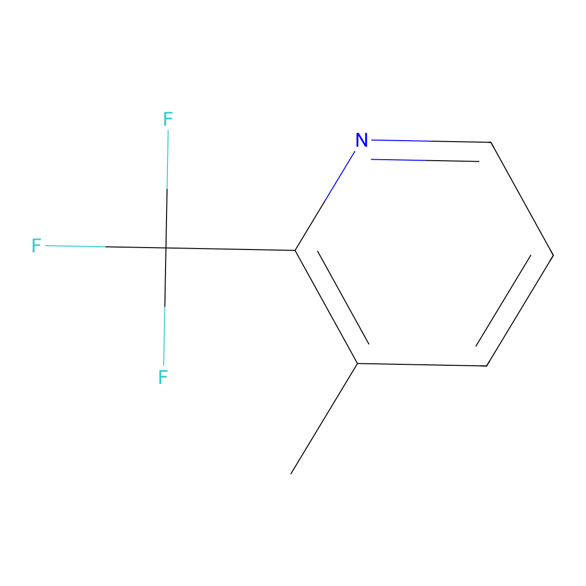 3-Methyl-2-(trifluoromethyl)pyridine molecular structure, CAS 1620-78-6