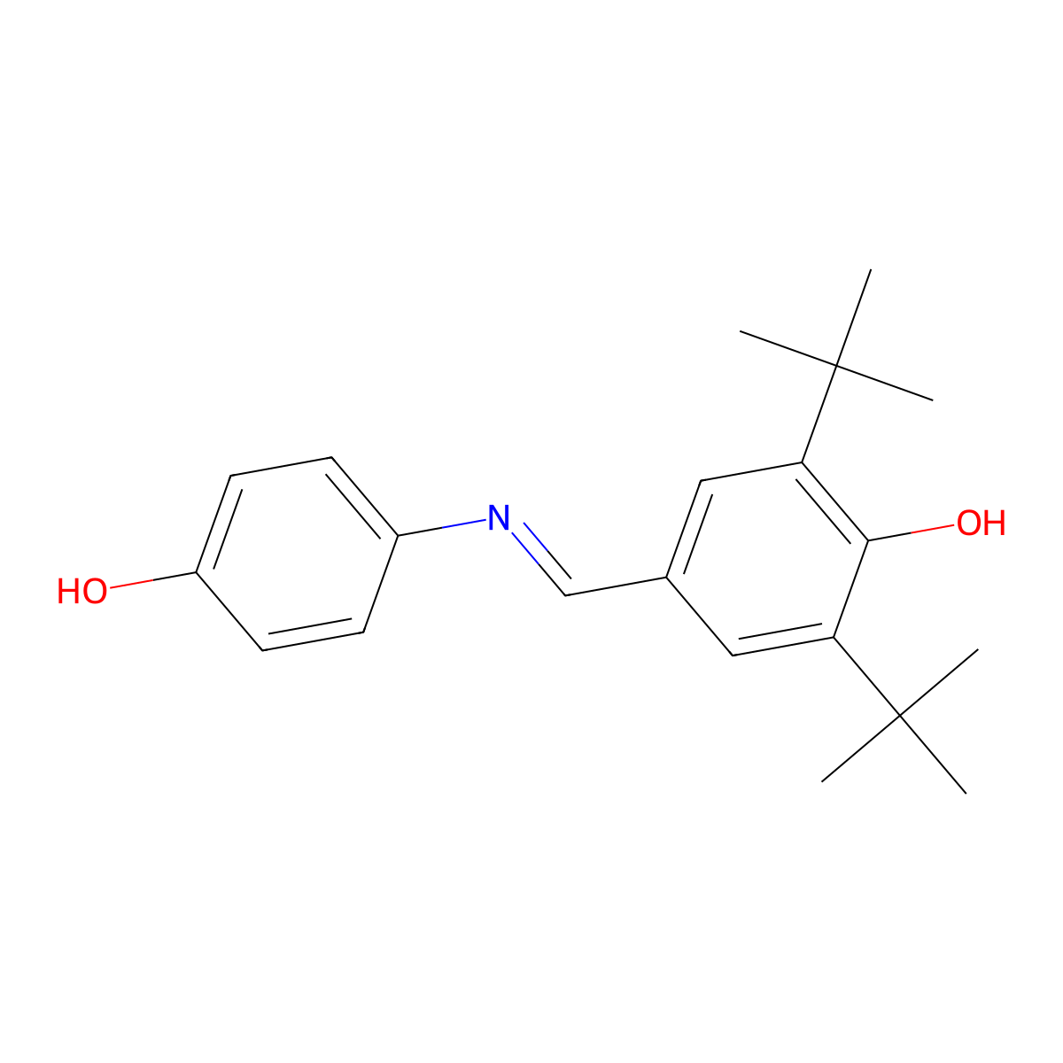 2,6-Ditert-butyl-4-[(4-hydroxyanilino)methylidene]cyclohexa-2,5-dien-1-one molecular structure, CAS 1620-82-2