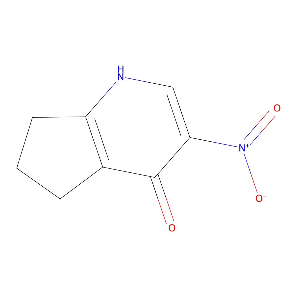 3-Nitro-6,7-dihydro-5H-cyclopenta[b]pyridin-4-ol molecular structure, CAS 1620011-37-1