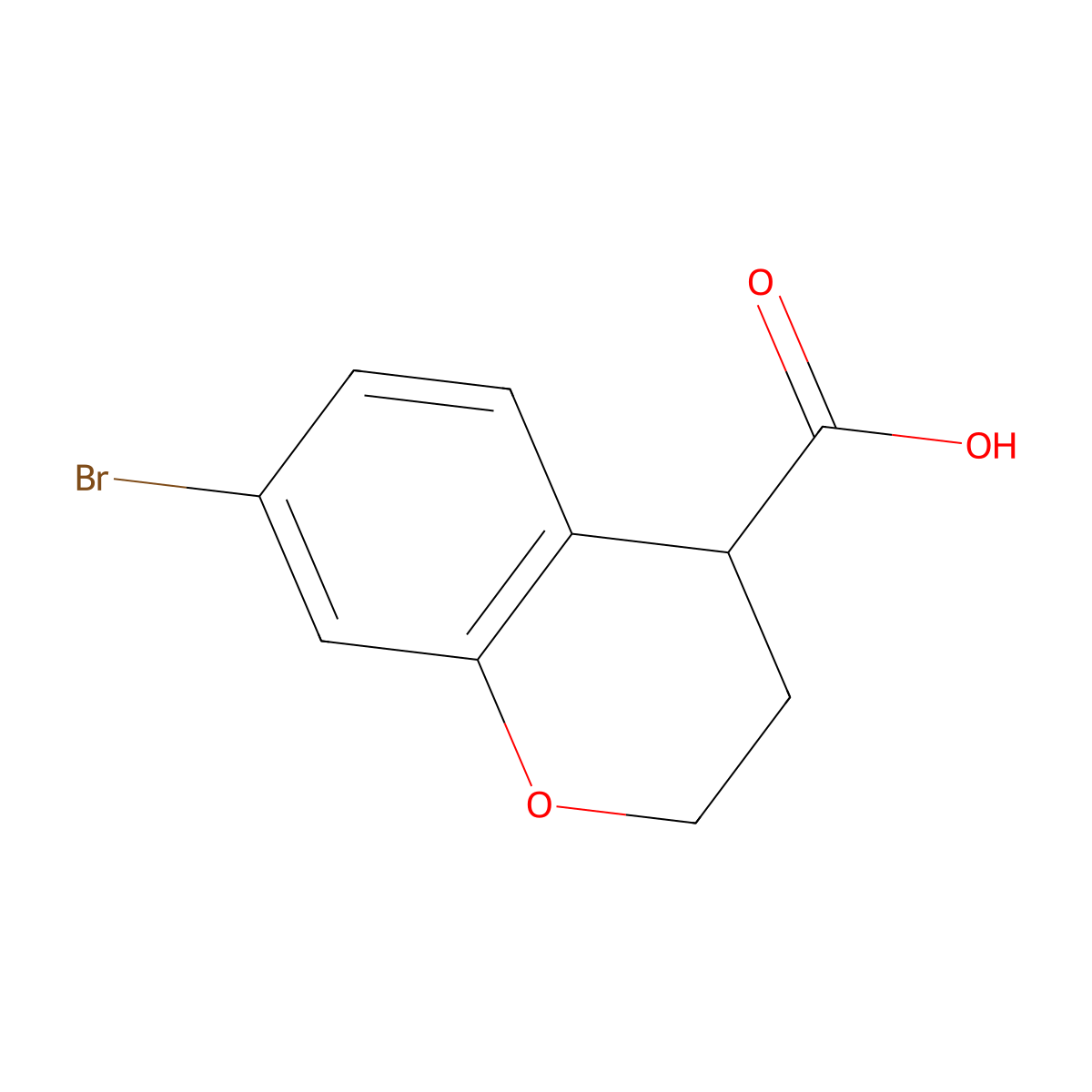 7-Bromochromane-4-carboxylic acid molecular structure, CAS 1620075-07-1