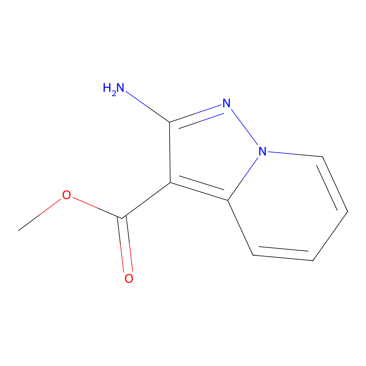 Methyl 2-aminopyrazolo[1,5-a]pyridine-3-carboxylate molecular structure, CAS 1620075-73-1