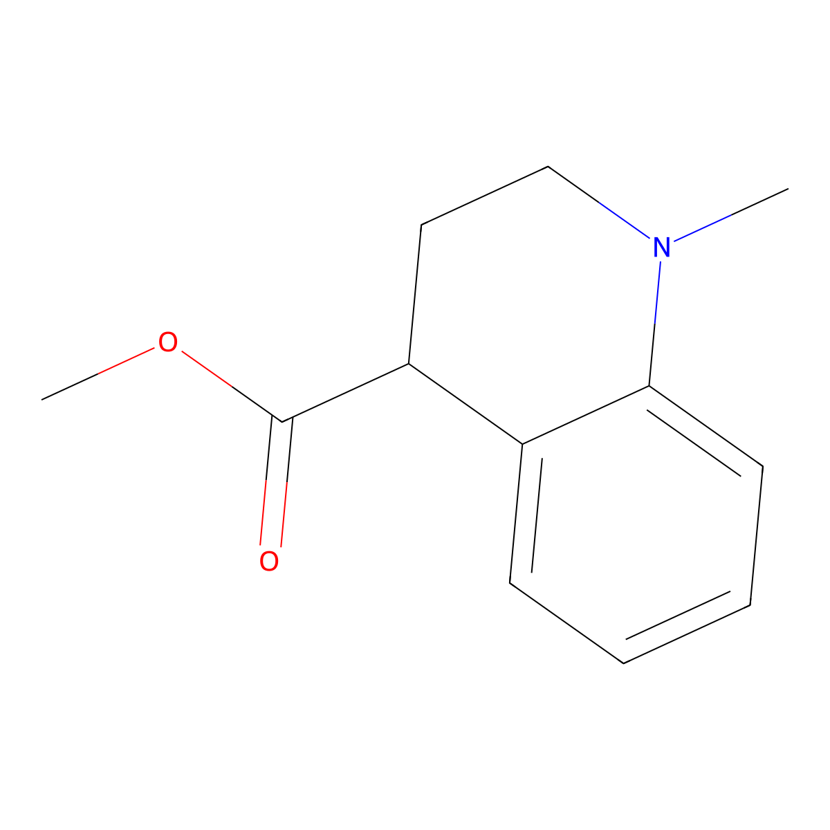 Methyl 1-methyl-1,2,3,4-tetrahydroquinoline-4-carboxylate molecular structure, CAS 1620079-56-2