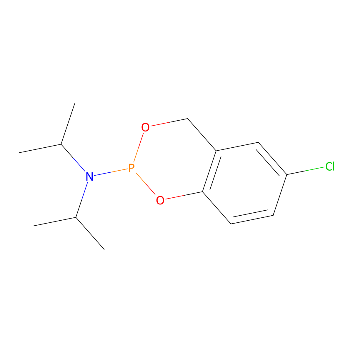 5-Chlorosaligenyl-N,N-diisopropylphosphoramidite molecular structure, CAS 1620086-77-2
