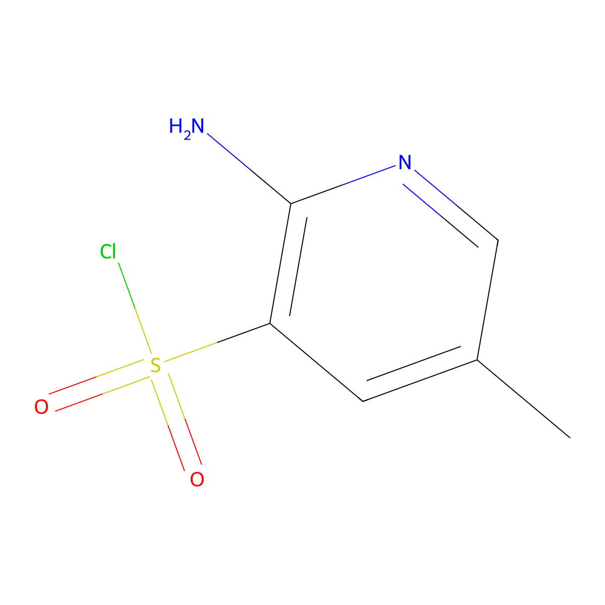 2-Amino-5-methylpyridine-3-sulfonyl chloride molecular structure, CAS 162010-70-0