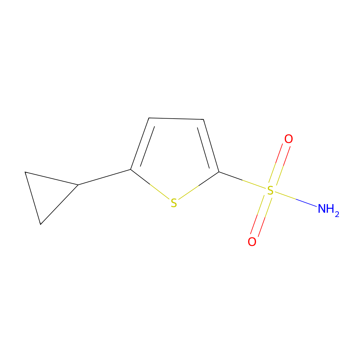 5-Cyclopropylthiophene-2-sulfonamide molecular structure, CAS 1620108-71-5