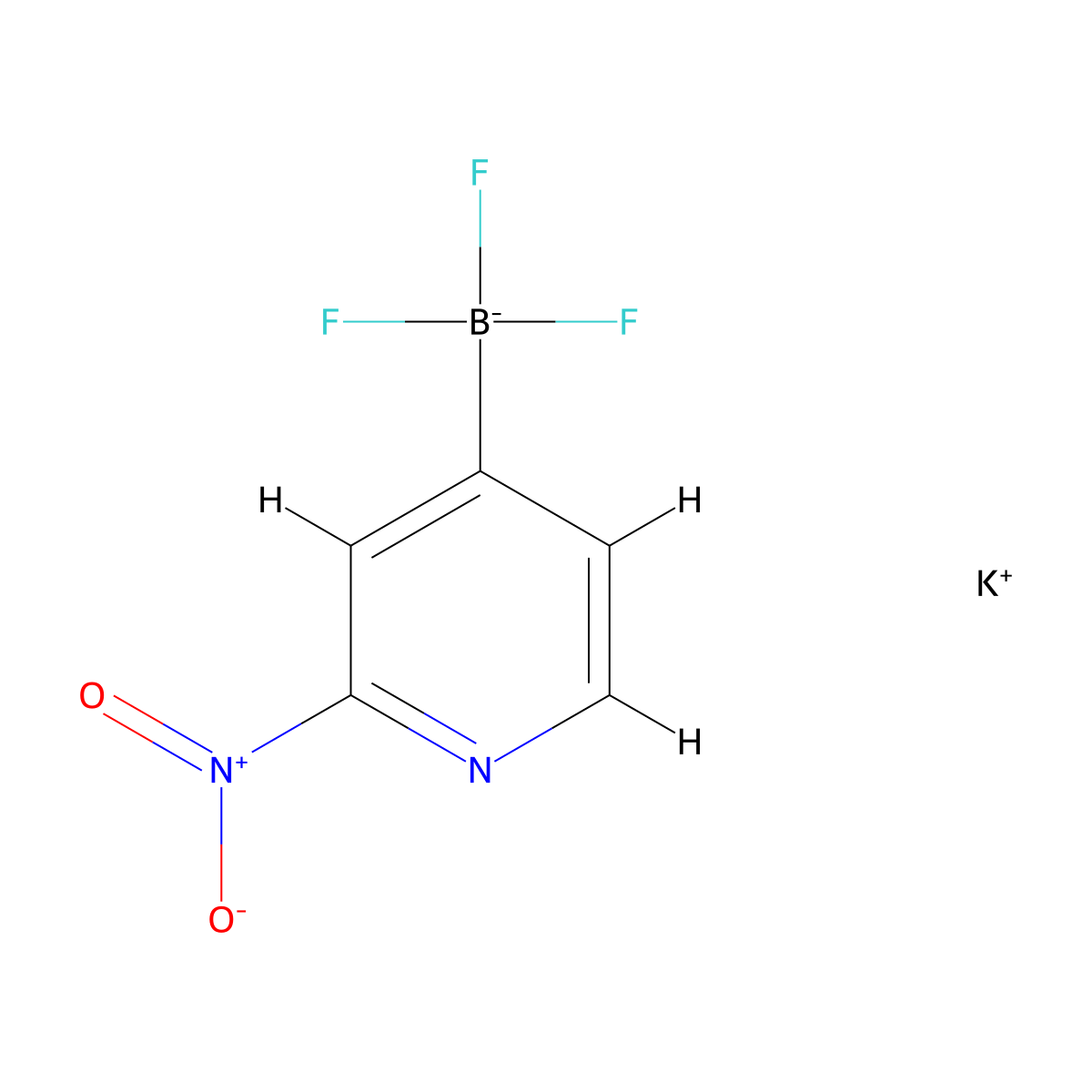 Potassium trifluoro(2-nitropyridin-4-yl)boranuide molecular structure, CAS 1620108-73-7
