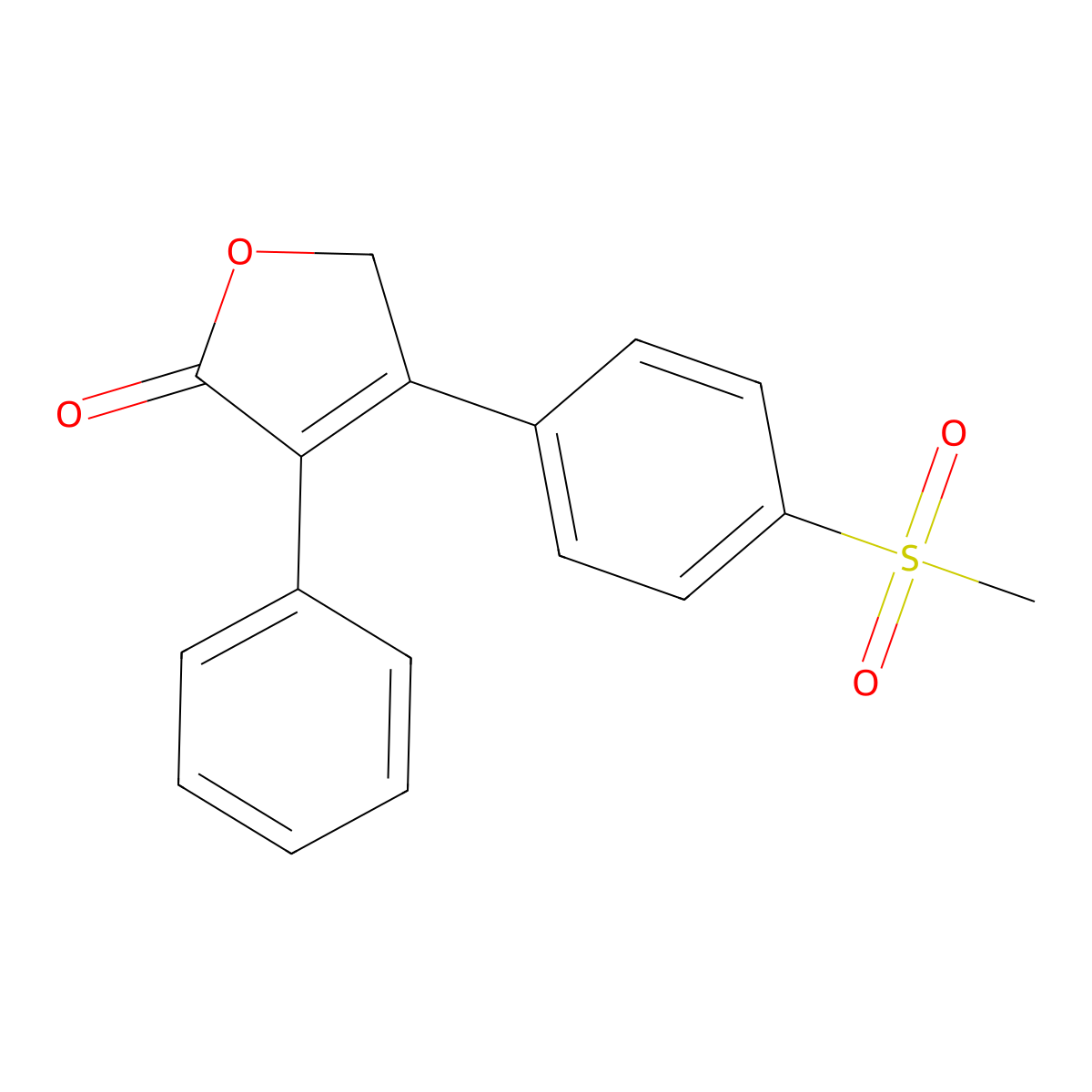 Rofecoxib molecular structure, CAS 162011-90-7