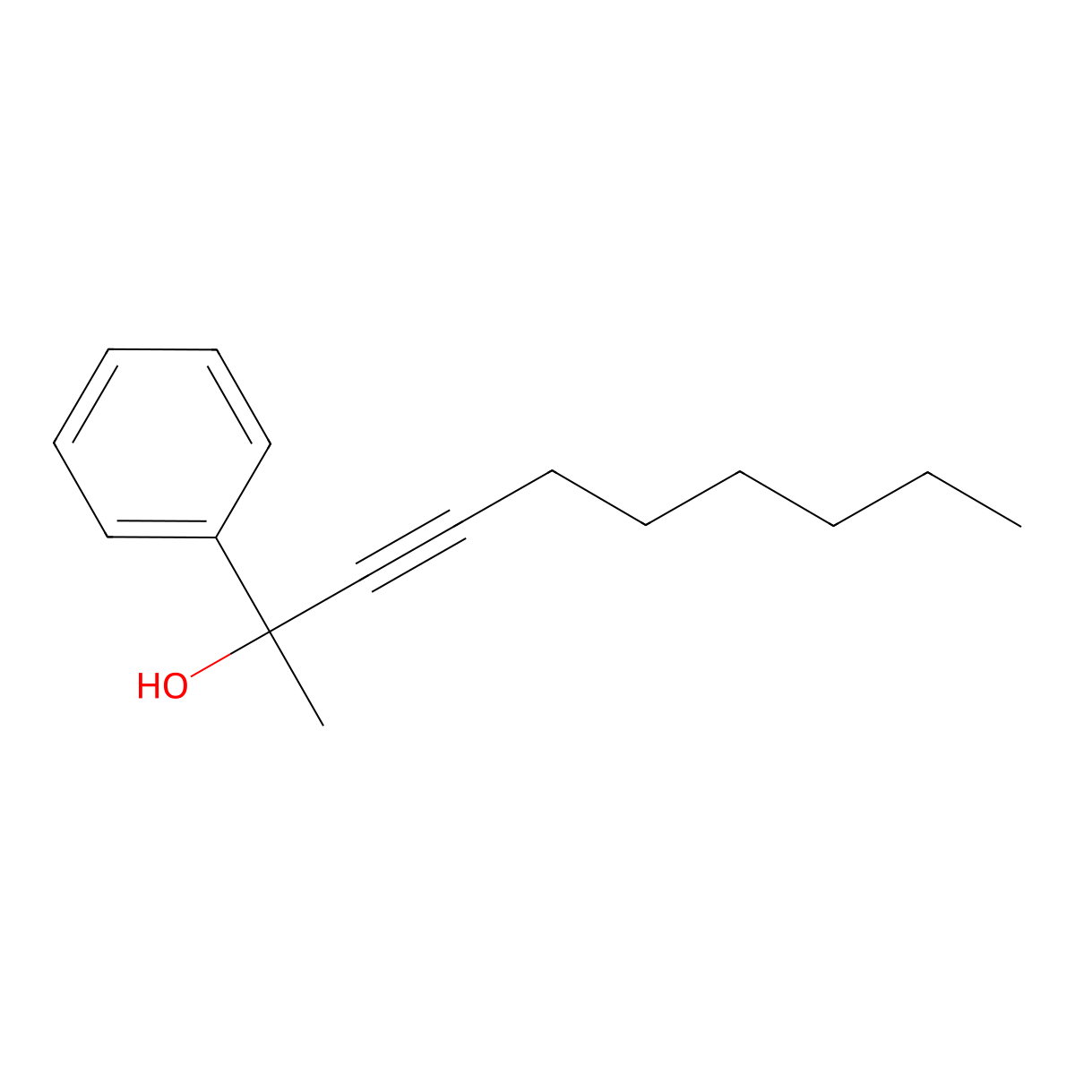 2-Phenyldec-3-YN-2-OL molecular structure, CAS 1620159-81-0
