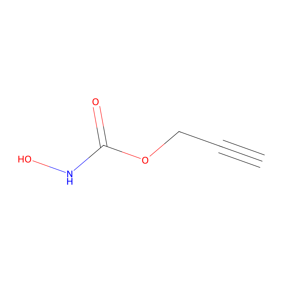 Prop-2-YN-1-YL hydroxycarbamate molecular structure, CAS 1620172-41-9