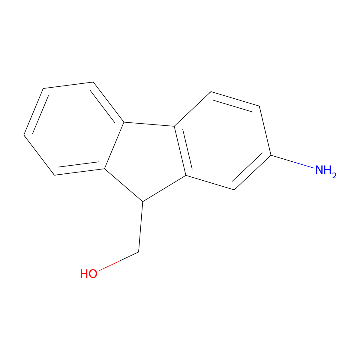 (2-Amino-9H-fluoren-9-yl)methanol molecular structure, CAS 162021-14-9
