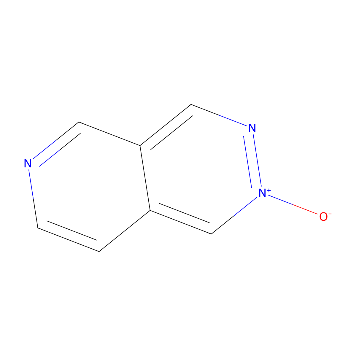 Pyrido(3,4-d)pyridazine 2-oxide molecular structure, CAS 162022-85-7