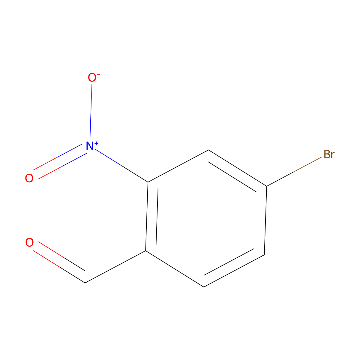 4-Bromo-2-nitrobenzaldehyde molecular structure, CAS 1620233-77-3