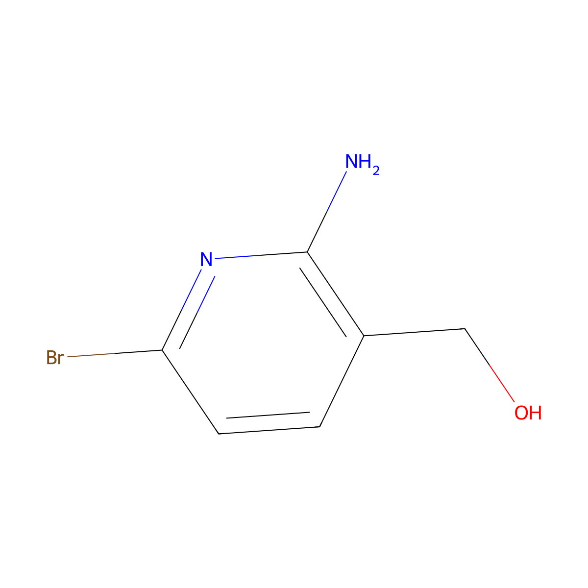 (2-Amino-6-bromopyridin-3-yl)methanol molecular structure, CAS 1620239-70-4