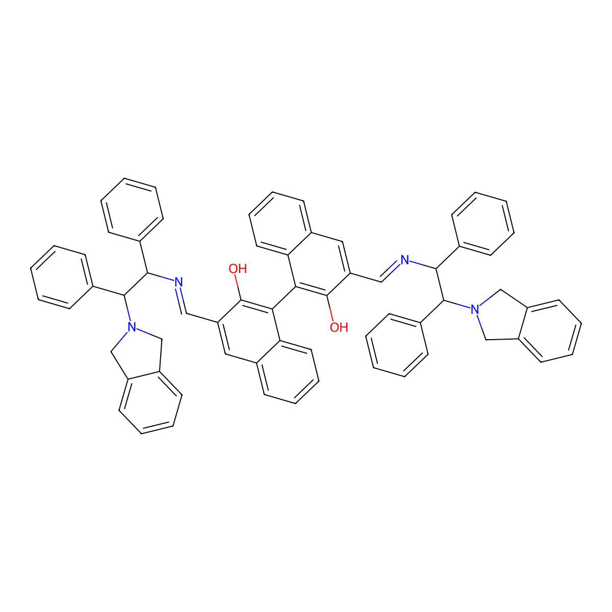 (R)-3,3'-Bis[[[(1R,2R)-2-(isoindolin-2-yl)-1,2-diphenylethyl]imino]methyl]-1,1'-bi-2-naphthol molecular structure, CAS 1620285-48-4