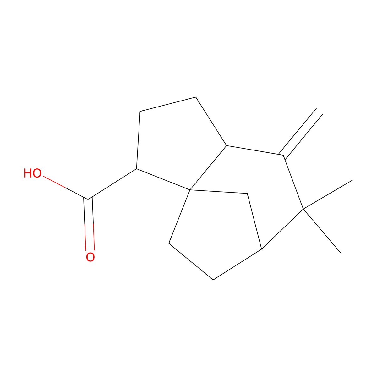 Zizanoic acid molecular structure, CAS 16203-25-1