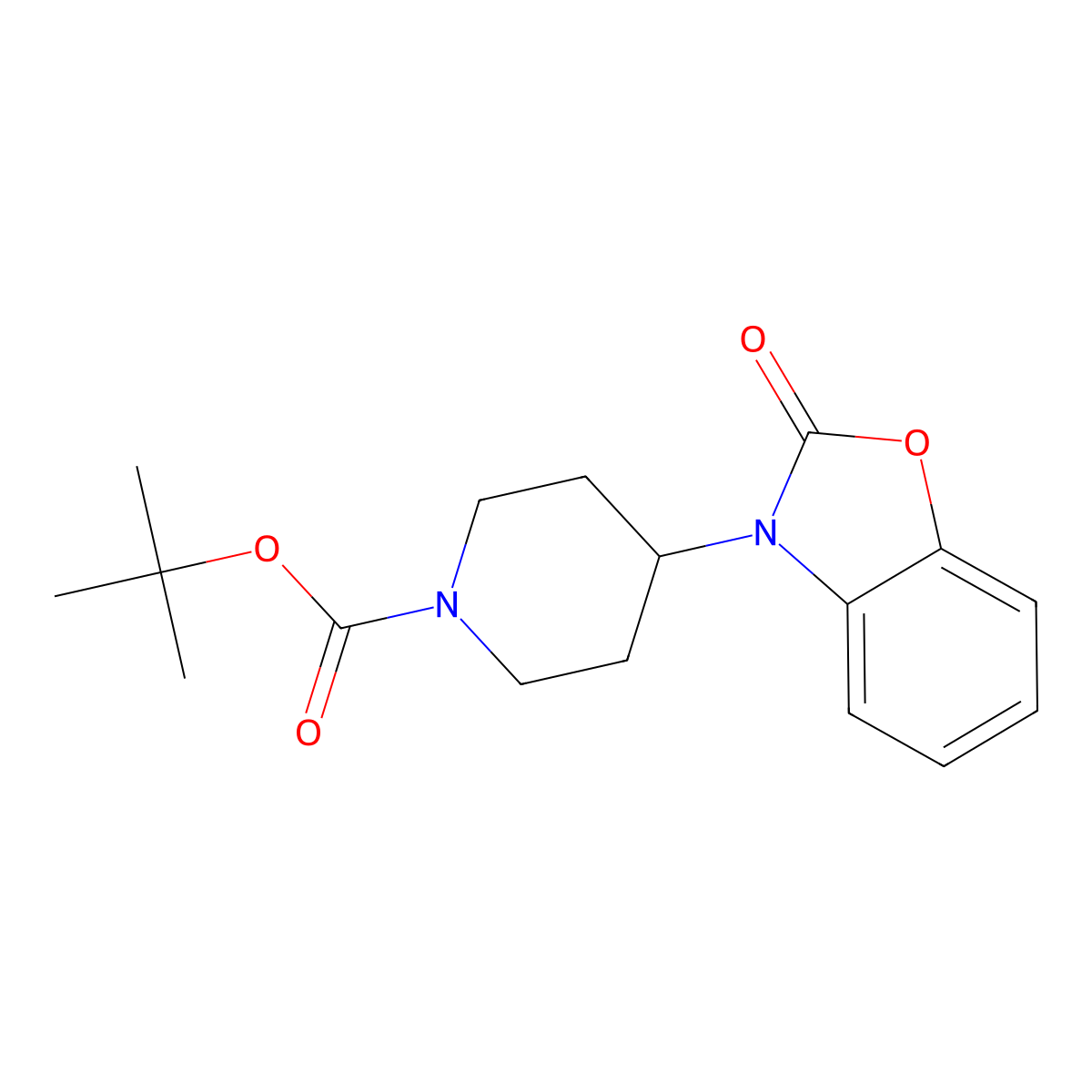 tert-Butyl 4-(2-oxobenzo[d]oxazol-3(2H)-yl)piperidine-1-carboxylate molecular structure, CAS 162045-53-6