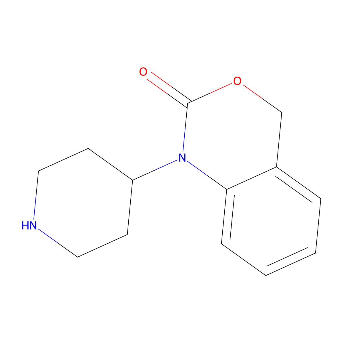 1-(Piperidin-4-yl)-1h-benzo[d][1,3]oxazin-2(4h)-one molecular structure, CAS 162046-28-8