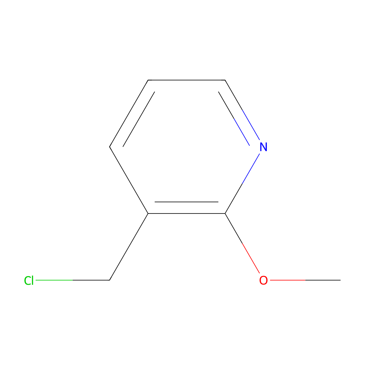 3-(Chloromethyl)-2-methoxypyridine molecular structure, CAS 162046-62-0
