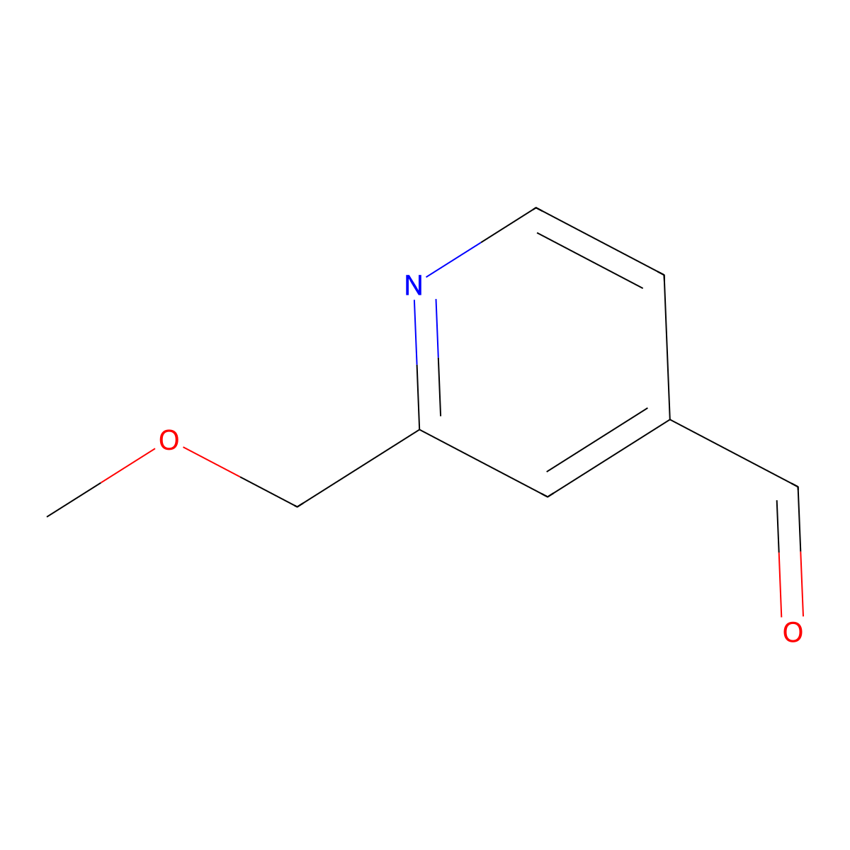 2-(Methoxymethyl)isonicotinaldehyde molecular structure, CAS 162046-63-1
