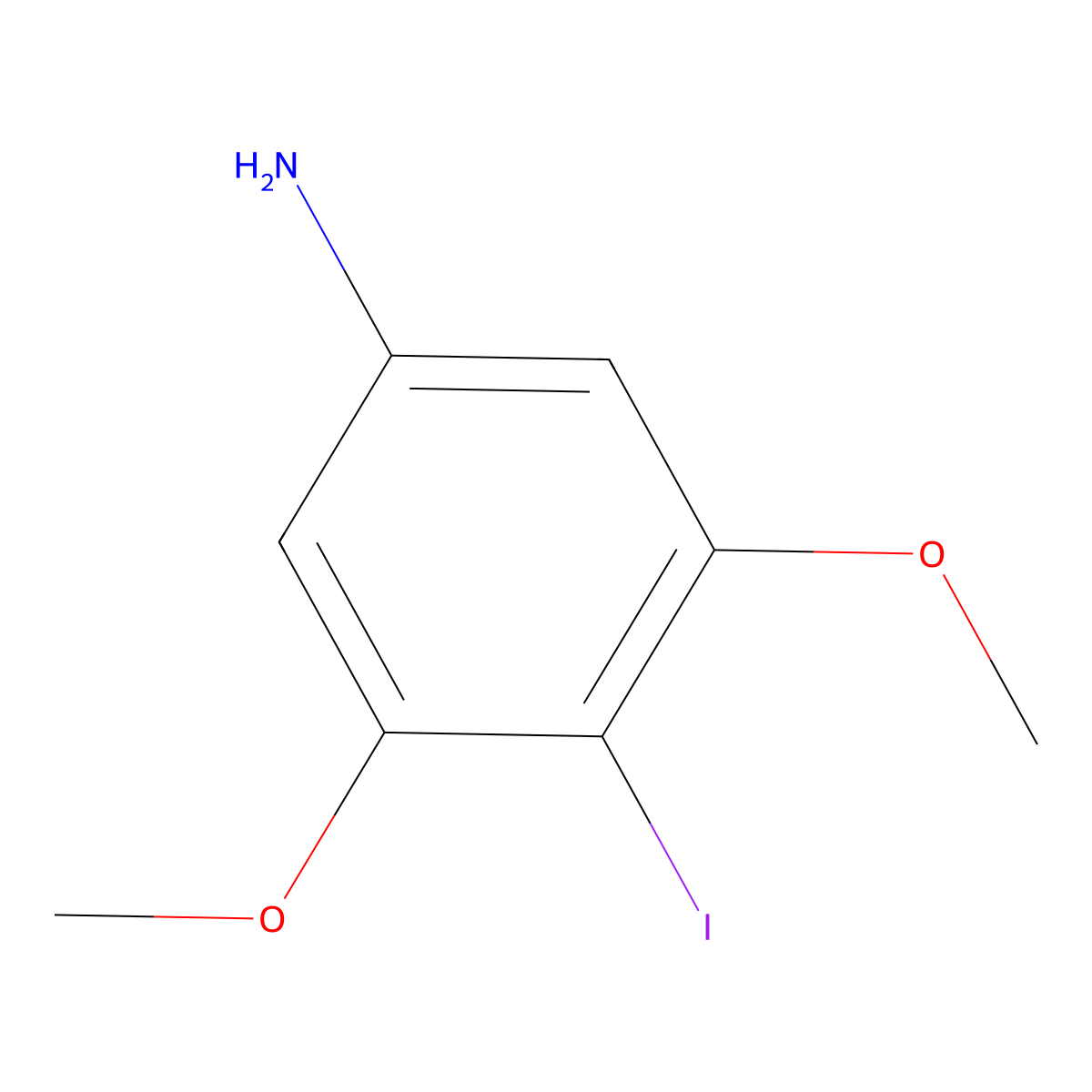 4-Iodo-3,5-dimethoxyaniline molecular structure, CAS 1620465-53-3