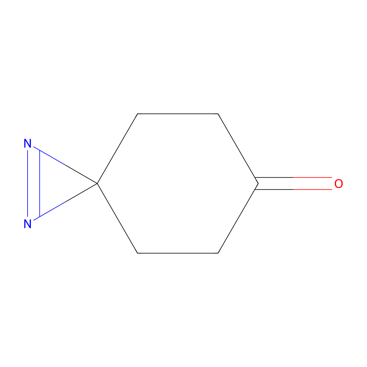 1,2-Diazaspiro[2.5]oct-1-en-6-one molecular structure, CAS 1620483-18-2