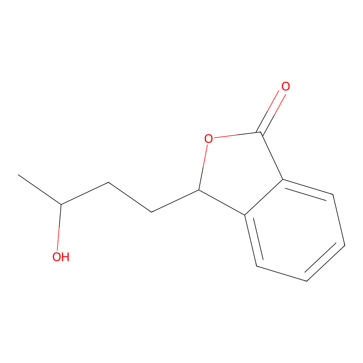 1(3H)-Isobenzofuranone, 3-(3-hydroxybutyl)- molecular structure, CAS 162050-43-3