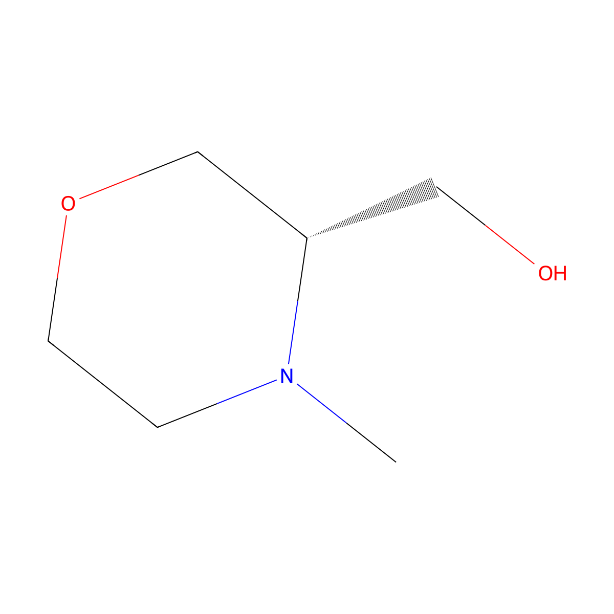 (S)-4-Methyl-3-(hydroxymethyl)morpholine molecular structure, CAS 1620510-50-0