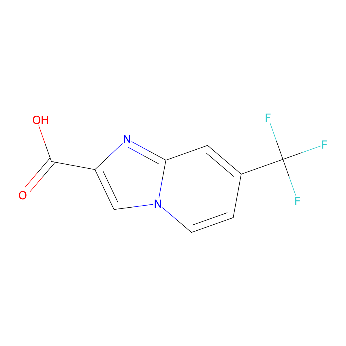 7-(Trifluoromethyl)imidazo[1,2-a]pyridine-2-carboxylic acid molecular structure, CAS 1620569-19-8