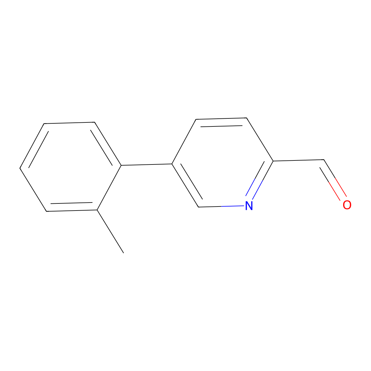 5-(o-Tolyl)picolinaldehyde molecular structure, CAS 1620570-37-7