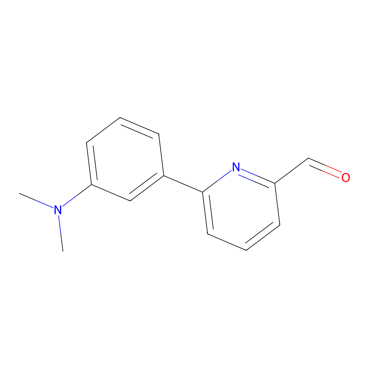 6-[3-(Dimethylamino)phenyl]-2-pyridinecarboxaldehyde molecular structure, CAS 1620570-51-5