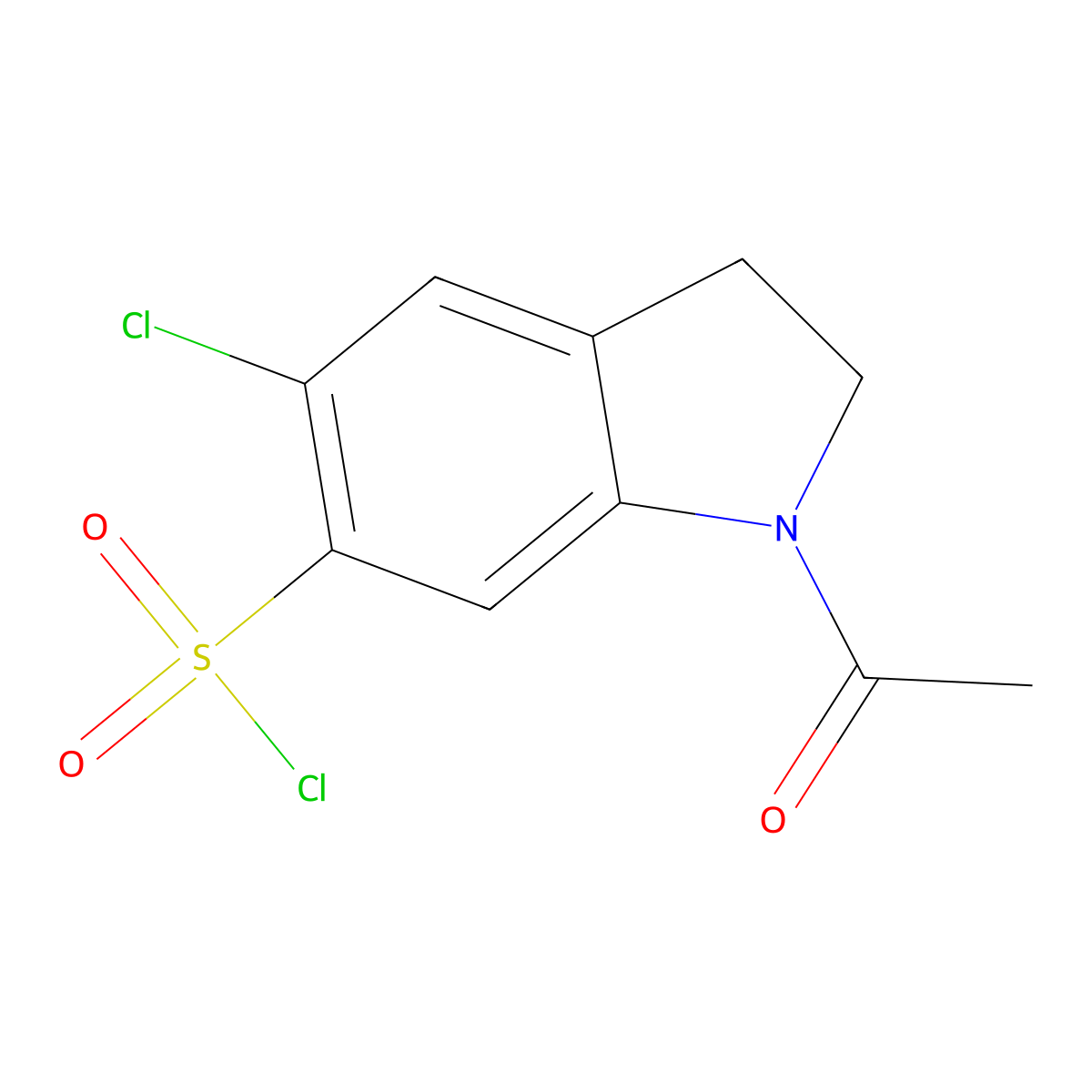 1-Acetyl-5-chloro-indoline-6-sulfonyl chloride molecular structure, CAS 1620572-53-3