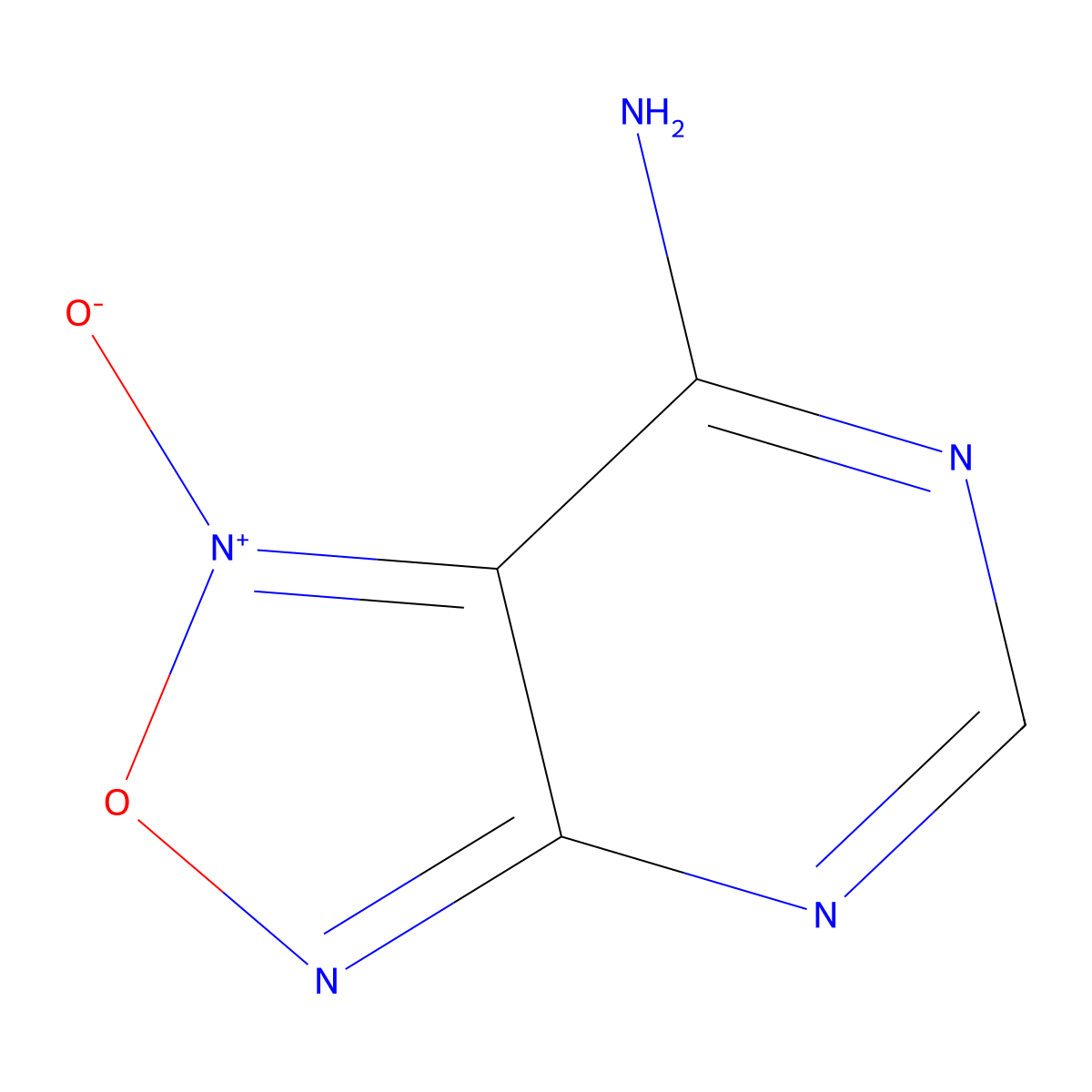 [1,2,5]Oxadiazolo[3,4-d]pyrimidin-7-amine 1-oxide molecular structure, CAS 16206-18-1