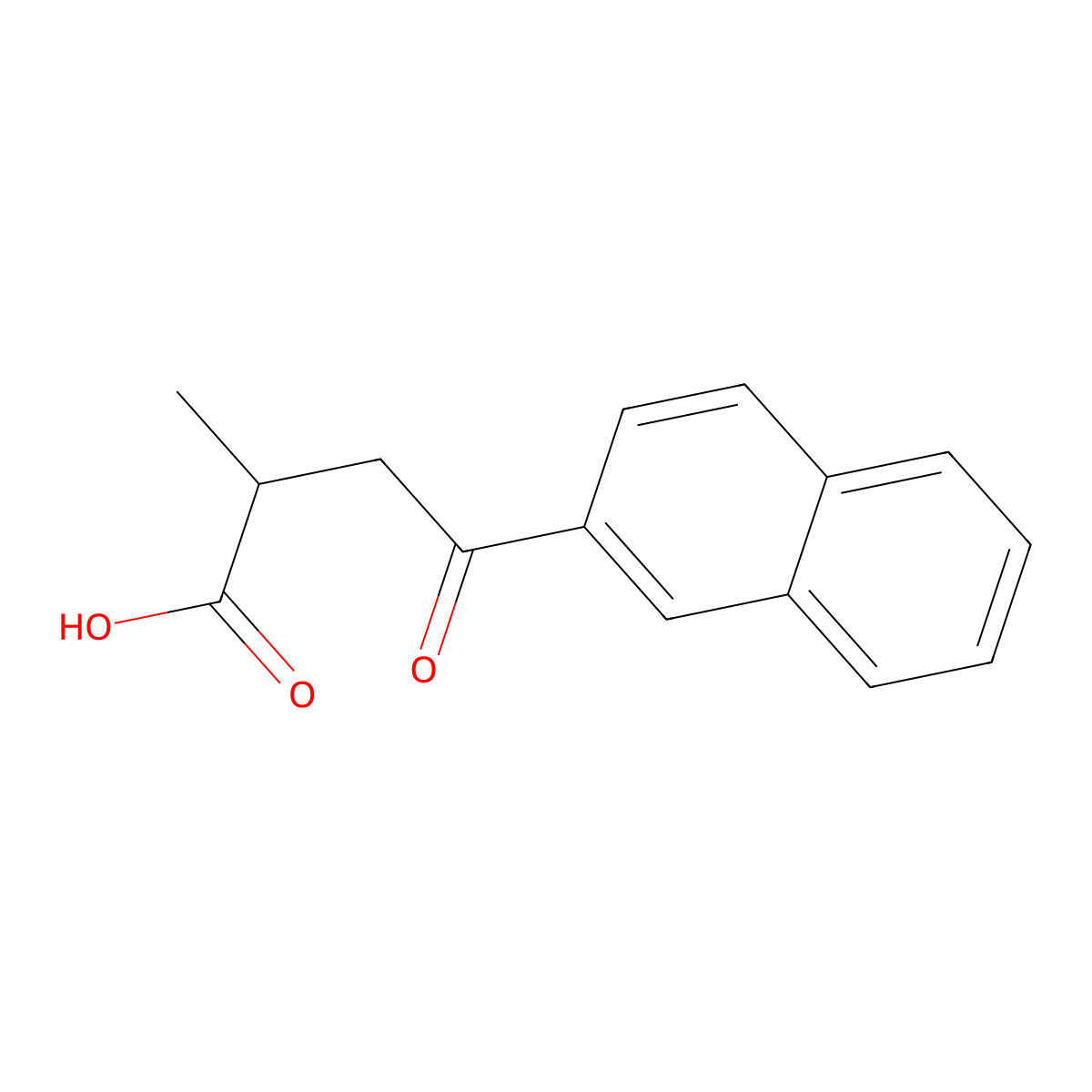 2-Methyl-4-(naphthalen-2-yl)-4-oxobutanoic acid molecular structure, CAS 16206-42-1