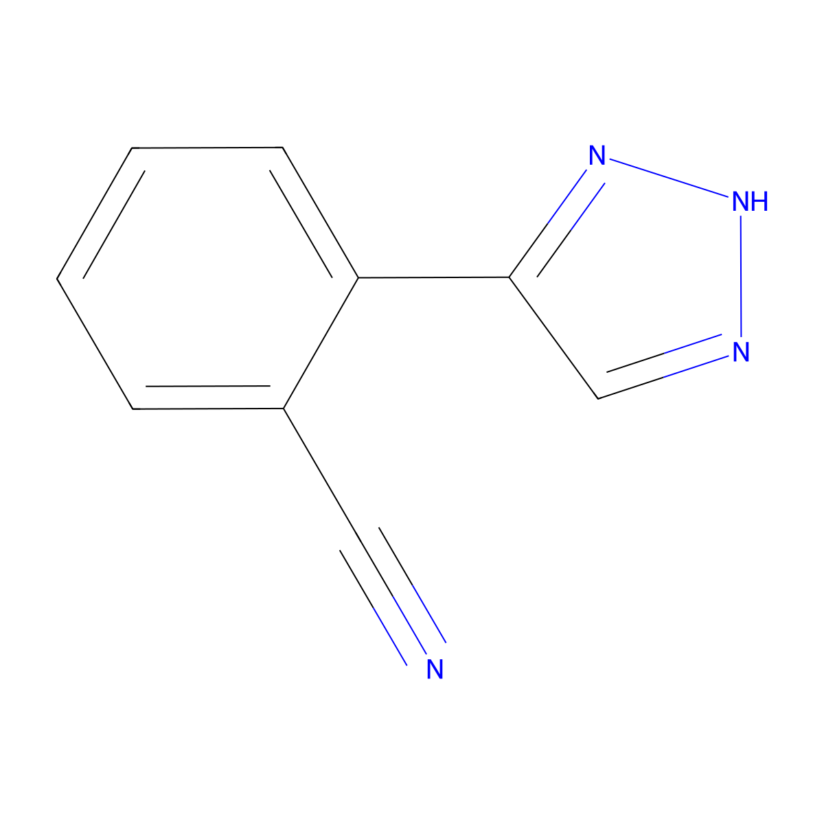 2-(1H-1,2,3-triazol-5-yl)benzonitrile molecular structure, CAS 1620655-94-8